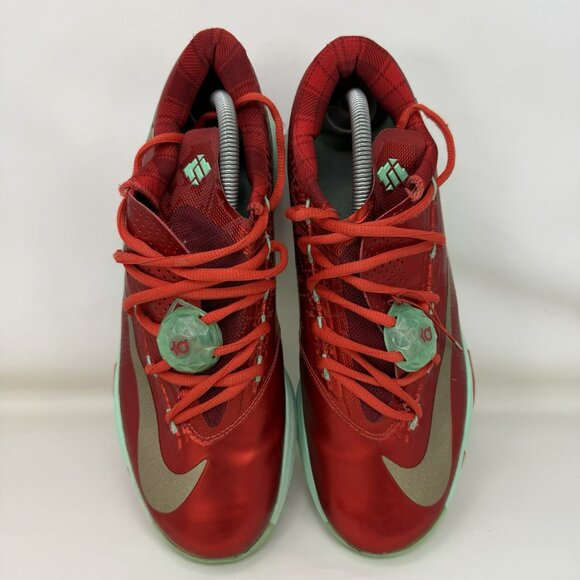 Nike KD VI 6 Christmas Basketball Shoes Red Green Men’s Size 9.5 - Picture 5 of 7